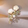 Broche para Mulheres Estilo Coreano Colorido Zircônia Corsage Elegante da Moda Alfinete para Casaco de Terno Acessórios de Vestuário Broche de Flor