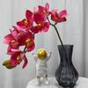 Magnólia Simulada Toque 3D 10 Cabeças Magnólia Phalaenopsis Flor Artificial Layout de Cena Flor Falsa Paisagismo Flor Artificial