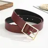 Nuevo Cinturón de Mujer Retro Hebilla Pequeña Dorada Cinturón para Falda de Mezclilla Hebilla Cuadrada Estilo Coreano Moda de Gama Alta Accesorios de Vestir para Mujer