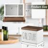 Organizador de Madera Personalizado Productos de Higiene Cuentas de Condensación Caja de Almacenamiento Estilo Rústico Cuarto de Lavado del Hogar Baño Caja de Privacidad