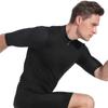 Maillot de Ciclismo para Hombre Wosawe Primavera y Verano Manga Corta Malla Transpirable de Secado Rápido Color Sólido Elástico Ajustado