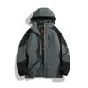 Chamarra acolchada de algodón para hombre invierno nuevo grafeno con capucha a prueba de frío cálida chamarra acolchada de algodón para amantes exterior holgada combinación de colores chamarra acolchada de algodón para hombre