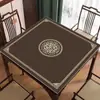 Tapete de Mahjong Estilo Chinês, Tapete Quadrado para Mesa, Tapete Espesso Antiderrapante, Resistente a Manchas e Fácil de Limpar, Tapete Redondo para Jogos de Quebrar Ovos