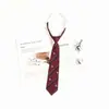 Pajarita de graduación para mujer, color vino tinto, estilo académico japonés JK, accesorios para uniformes escolares gratuitos.
