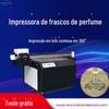 Impressora Cilíndrica UV Garrafa de Perfume Tinta Jato de Tinta Alívio Curvo Estação de Três Linhas Impressão Impressora de Alta Velocidade