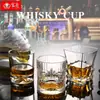 Vaso de whisky de cristal estilo europeo juego de copas de vino para el hogar vaso de cerveza clásico juego de copas de licores con forma especial