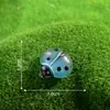Mariquita de Siete Estrellas Escarabajo Micro Paisaje Pegamento Cremoso Luminoso Hecho a Mano DIY Accesorios para el Cabello Pasador Joyería Accesorios Adornos Pequeños