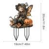 Decoración de Halloween Transfronteriza Bruja Clásica Calabaza Linterna Enano Acrílico Plano 2D Decoración de Jardín Exterior Enchufe