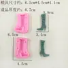 Molde de Silicona para Zapato de Tacón Alto Molde Artesanal de Grado Alimenticio para Fondant de Bricolaje Chocolate Arcilla Molde de Fácil Desmoldeo