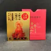 Tarjetas Metálicas de Buda Personalizadas de la Fábrica de Origen, Venta al por Mayor de Tarjetas Metálicas Doradas y Plateadas de Shanzai Tongzi y Kala Bodhisattva, Ofrendas para Templos