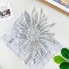 Adesivos de Tecido Bordados com Lantejoulas de Pérola Exquisitos Formato de Flor Roupas Vestido Maiô Vestido Jaqueta Acessórios Decorativos