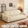 Sofá estilo italiano sofá de couro genuíno estilo usado sofá de couro reto sofá de couro resistente a arranhões de gato sala de estar de apartamento pequeno casa