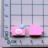 Serie Mini Rojo Rosa Oso Pata de Fresa Arte de Uñas Pinza para el Cabello Pinza de Garra Pegamento en Crema Parche DIY Accesorios de Resina