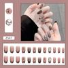 Mostrando Arte de Uñas Blanco Otoño e Invierno Necesario Arte de Uñas de Diamante Brillante Temperamento de Hada Pura Diamante Completo Usar Armadura 24 Piezas