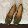 Zapatos de vestir planos de punta cuadrada poco profundos para mujer estilo artístico retro 2026, modelo nuevo elegante y moderno, suela blanda, cómodos para ir al trabajo, zapatos planos