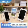 Suporte de Mesa Acrílico Personalizado para Exibição Porta-Celular Tablet Porta-Retratos Rack de Armazenamento Transparente Acrílico Rack de Armazenamento