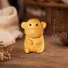 Estatuetas do Zodíaco esculpidas em sândalo dourado: Rato, Boi, Tigre, Coelho, Dragão, Serpente, Cavalo, Ovelha, Macaco, Galinha, Cachorro, Porco, Objetos Decorativos Portáteis