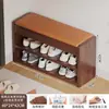 Banco para trocar de sapato para entrada de casa, banco de sapatos para hall de entrada, armário de sapatos para hall de entrada com assento, sapateira integrada de madeira maciça com assento