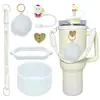 Botella de Agua Térmica Stanley Tapón Antipolvo Taza con Popote Tapa de Taza Correa de Mano Cordón para Botella de Agua Múltiples Estilos Versátiles Set