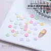 Accesorios para Uñas de Dibujos Animados Navideños Transfronterizos Resina Mixta Muñeco de Nieve Alce Frutas Lindas Galletas Accesorios para Uñas Portátiles