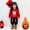 Dulce Conjunto de Año Nuevo para Niños, Conjunto de Forro Polar Invernal Festivo para Niños y Niñas, Conjunto de Dos Piezas para Bebés y Niños