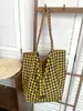 Bolsa de Tote Reversible Cuadros Retro Nueva Otoño 2026 Sensación Relajada Gran Capacidad Bolso de Hombro Estilo Academia Británica Mujer