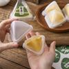 Caixa de Bolinho de Gelo de Durian Resistente a Altas Temperaturas Congelado Manga Cristal Doce Bolinho Xuemei Niang Sushi Triângulo Molde Caixa de Embalagem