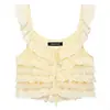 Camisola Elegante de Encaje en Capas para Mujer, Moda Nueva 2026 Estilo Europeo Z, Venta al por Mayor 7521028