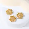 Preservação de cor anel de toro com zircônia cravejada 14k capa de conta espaçadora 18k pulseira colar joias artesanais DIY acessórios lote C21