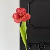Flor de tulipán artificial individual con un toque de alta gama para decoración de sala de estar en casa, arreglo de escena de boda, arreglo floral