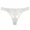 Calcinha Sexy Feminina com Bordado de Aplicação Renda Respirável Ultra-Fina de Cintura Baixa