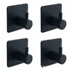 Gancho de pared simple de acero inoxidable 304, pasta sin perforación, gancho para cocina, baño, bata, abrigo