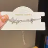 Pulsera con Colgante de Mariposa de Zirconia Estilo Nuevo Dulce y a la Moda Estilo Ins Pulsera Versátil Joyería de Lujo Ligero de Alta Gama para Mujeres