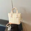 Bolso de mano de cuadros de comercio exterior para mujer, nuevo y moderno bolso tote de moda 2026, bolso de hombro cruzado tipo cubo para el trabajo