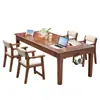 Escritorio Grande que se Puede Usar como Sala de Estar, Banco de Trabajo de Madera Maciza, Mesa Sencilla para Lectura y Estudio Padres e Hijos para Uso Doméstico, Escritorio Largo para Estudio