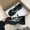 Zapatos JK Mary Jane Versátiles de Gama Alta con Suela Gruesa, Ribete de Encaje Francés y Moño, Zapatos de Vestir Negros Individuales, Nuevo Modelo Verano 2026