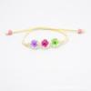 Pulsera de narcisos de flor natural transfronteriza con combinación de colores Joya del Tiempo estilo coreano espécimen vegetal pulsera de flor seca regalo para amigas para mujeres