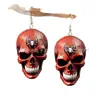 Pendientes de Halloween de Venta Caliente Transfronterizos, Pendientes de Calavera Aterradora de Acrílico, Accesorios de Halloween Creativos y de Moda