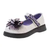 Zapatos de piel para niña estilo caricatura 2026 nuevo otoño e invierno con lazo zapatos Lolita princesa para niños con suelas suaves