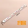 Tira de aço inoxidável tira longa Tira de ferro com furos fixação chapa de ferro reforço conector de placa de madeira link orelhas de cantoneira ferragens