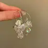 Pendientes Colgantes de Flor Hueca de Zirconia Dorada para Mujer Súper Bonitos Únicos Bonitos Pendientes de Botón 2026 Nuevas Joyas de Oreja de Gama Alta
