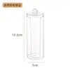 Caixa de Armazenamento de Algodão Cosmético para Mesa Porta-Palitos com Tampa à Prova de Poeira Rack de Armazenamento para Finalização com Pincel de Pó Caixa Transparente de Acrílico para Cotonetes