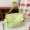 Bolso Cruzado de Hombro Casual de Nailon para Mujeres, Color Contrastante, Gran Capacidad, Verano 2025, Impermeable, Simple, para Tutorías, Moderno, Fresco