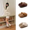 Pantuflas de Algodón para Mujer Otoño/Invierno 2026 para Calidez en Casa y en Interiores, Pantuflas Antideslizantes con Forro de Felpa para Estudiantes y Parejas para Exteriores, Zapatos de Algodón con Suela Gruesa