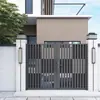 Puerta de casa autosuficiente rural aleación de aluminio puerta de patio puerta de hierro exterior villa patio acero inoxidable arte de aluminio en la flor
