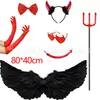 Set de Disfraces de Mejor Amigo Ángel y Demonio para Halloween Vestido Gemelo Blanco y Negro Disfraces a Juego para Fiesta de Hermanas