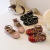 Zapatos de Cuero Personalizados para Niñas, Modernos Zapatos de Cuero Coreanos con Tachuelas, Elegantes Zapatos de Cuero Suave para Desempeño Estudiantil