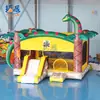 Cama elástica hinchable de dinosaurio para niños, tobogán, cama saltarina, castillo travieso, equipo de diversión para exteriores, directo del fabricante