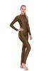 Mono Ajustado de Nylon Gimnasia Entrenamiento Yoga Adulto Ropa de Ejercicio Rendimiento Ropa de Baile Mono Moldeador de Cuerpo Manga Larga