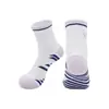 Calcetines Antideslizantes de Bádminton para Otoño, Calcetines Deportivos Profesionales Transpirables y Absorbentes del Sudor, Calcetines de Tenis de Algodón, Calcetines Bordados de Media Pantorrilla para Correr
